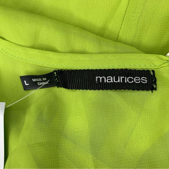Maurices NWT Dress Sleeveless Pullover Full Lining Lime Green Size L - Picture 12 of 16
